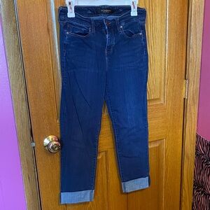 Liverpool Women's Deep Indigo CAPRI Jeans